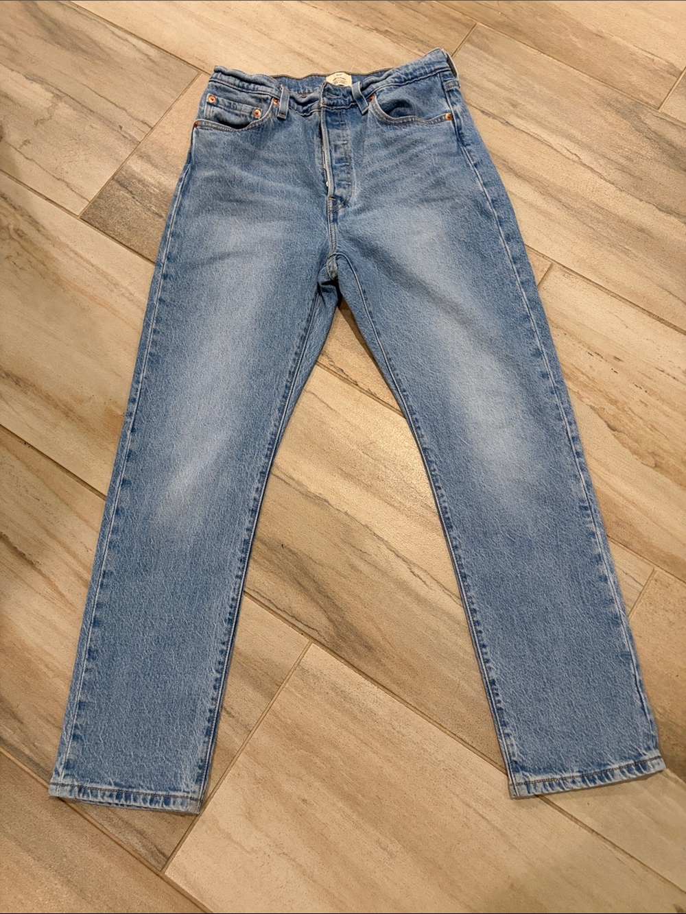Levi's Original 501 Light Blue Women's Straight-Leg Jeans